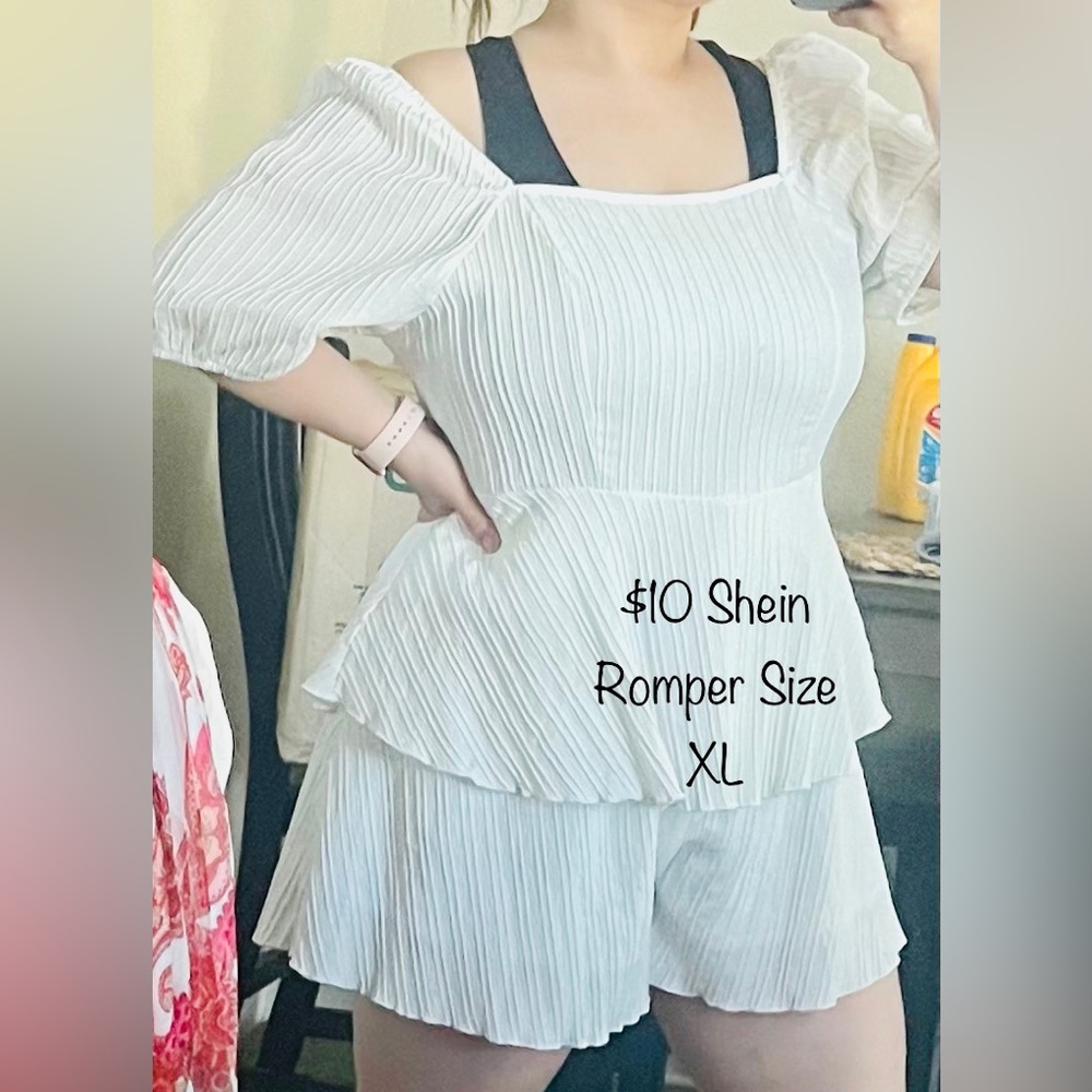 White Romper XXL
